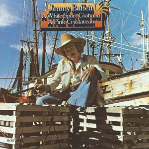 A white sportcoat and a pink Crustacean